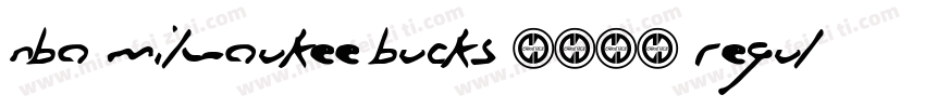 NBA Milwaukee Bucks 2015 Regular字体转换